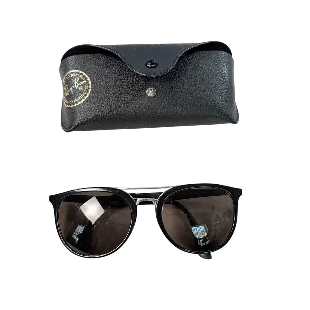 VTG Unisex Ray Ban Frames only. RN 4285. black and silver. sunglasses, glasses